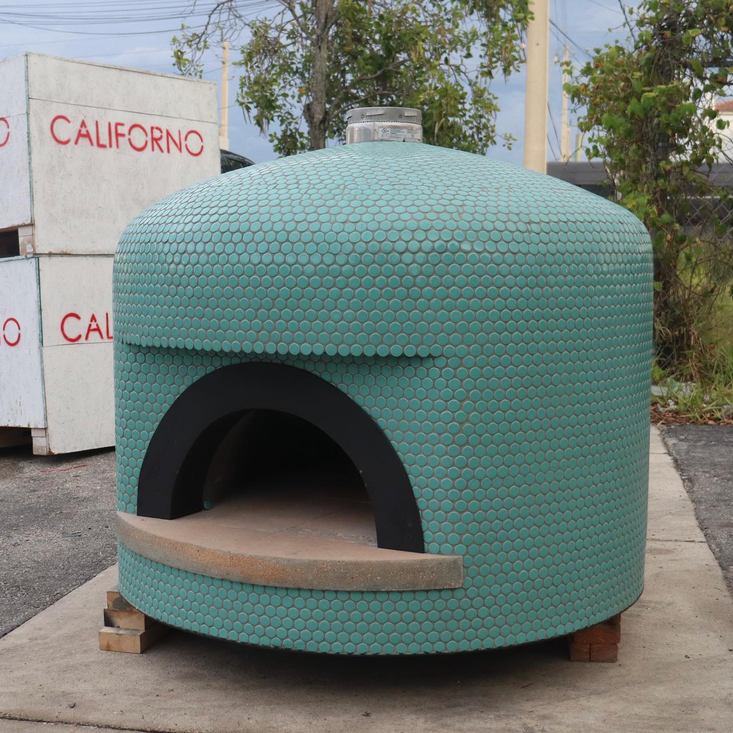 Garzoni Mosaic Pizza Oven Assembled