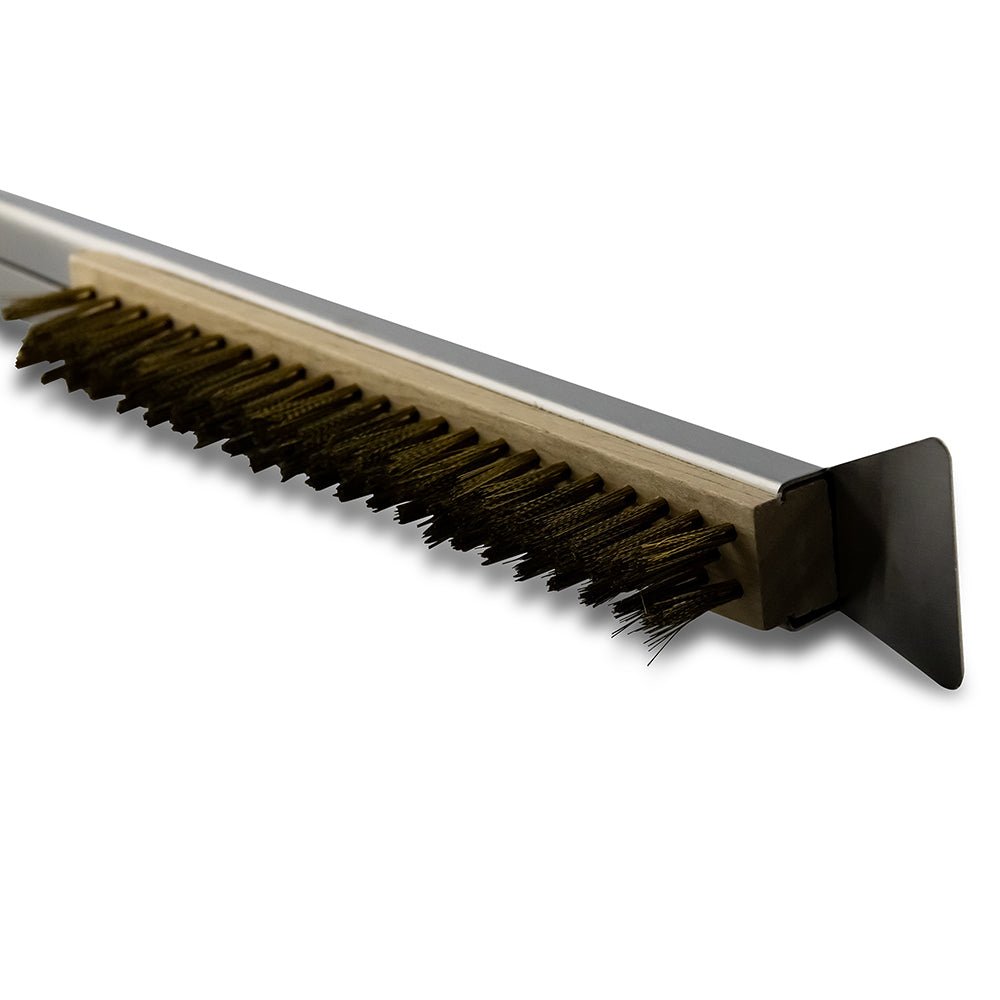 Wire Bristle Brush With Stainless Scraper