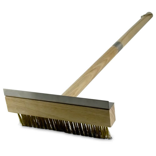 Wooden Broom With Wire Bristle