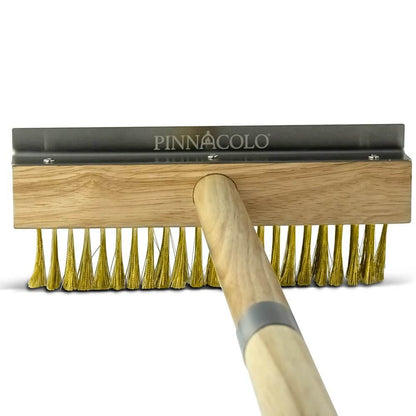 Wooden Broom With Wire Bristle